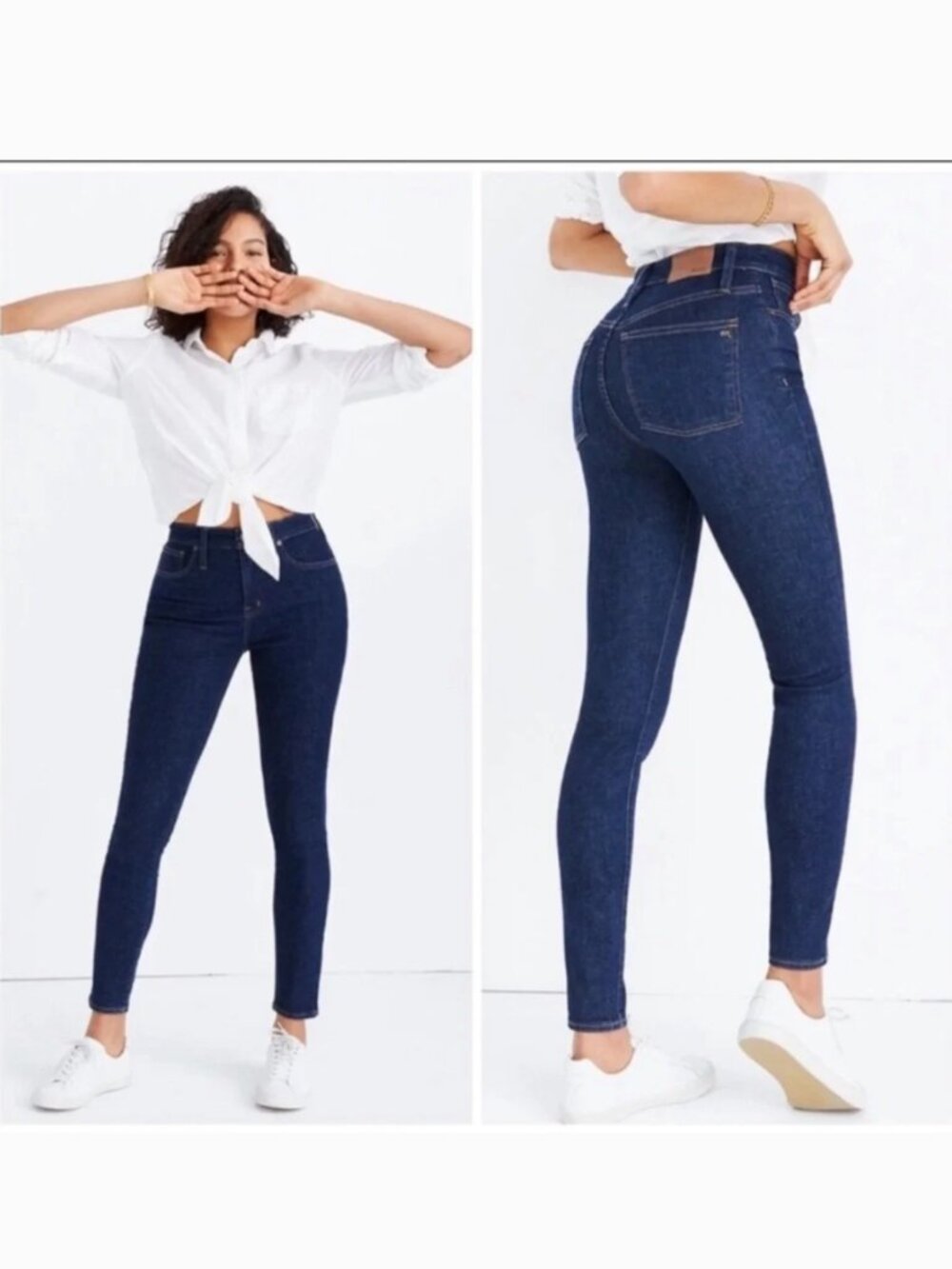Madewell Dark Blue Women’s Curvy High Rise Skinny Jeans | 26